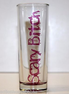 SCARY B*TCH Shot Glass Shooter with pink bottom and letters