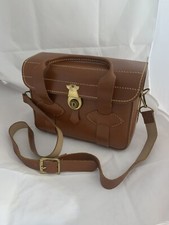 DIAMOND VINTAGE CAMERA BAG - MODEL C514 - GENUINE LEATHER - MADE IN USA