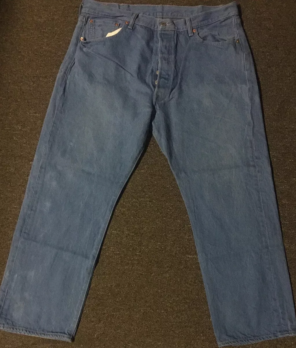 Levis 501 XX Faded Button Fly Jeans 38 Cowboy Grunge Skate Punk