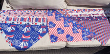 26 Summer Dog Bandanas Triangle 23" x 15" America Flag 4th July Red White Blue