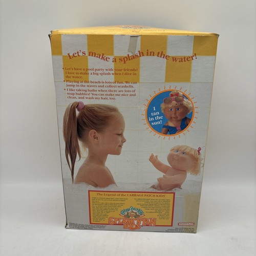 VINTAGE 1991 HASBRO SPLASH N TAN KIDS CABBAGE PATCH CLEO JUDY W/ Box Incomplete! - Picture 9 of 23