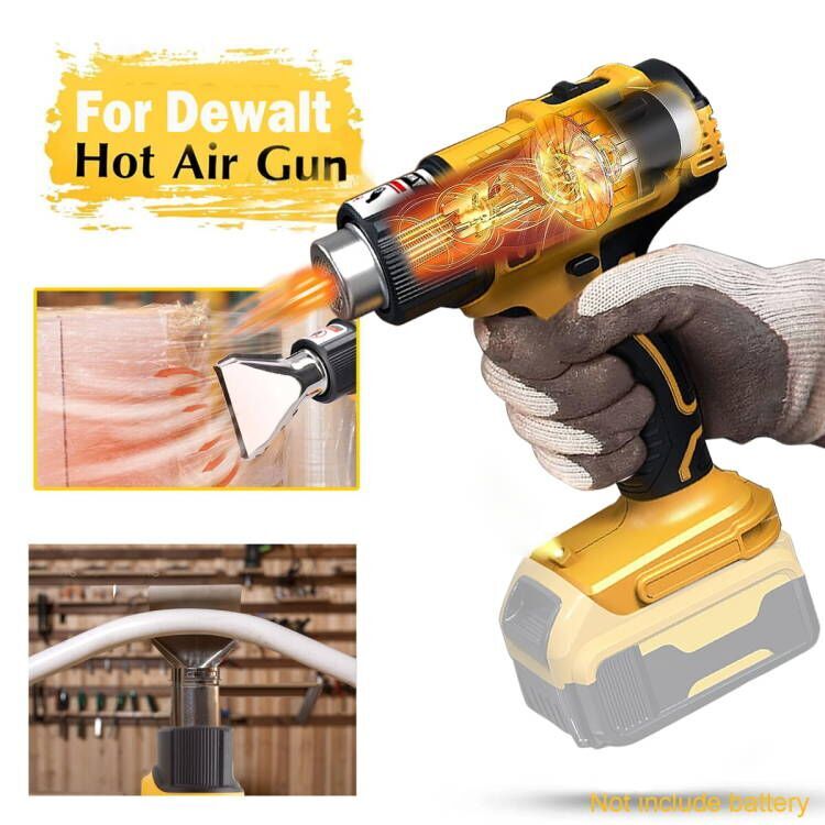 Gun Heat Dewalt Cordless Battery Max Air Hot Nozzles Kit Tool 350w New Heating eBay