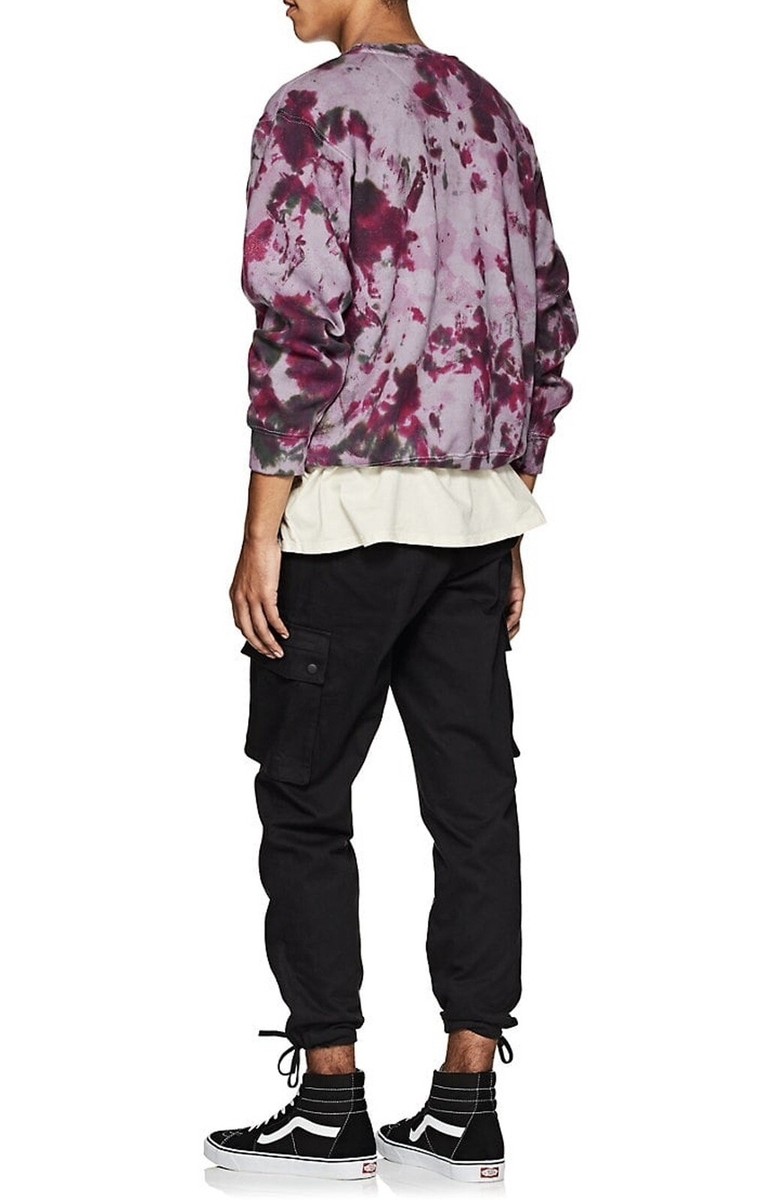 トップス Rhude Pink Tie-Dye Crewneck Sweatshirt JBACR1007-JB-Gum-Doubles-Tie-