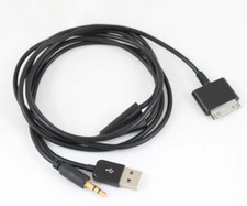 30pin Dock To 3.5mm Car AUX Audio USB Charger Cable for IPhone 3G 4G IPod Touch