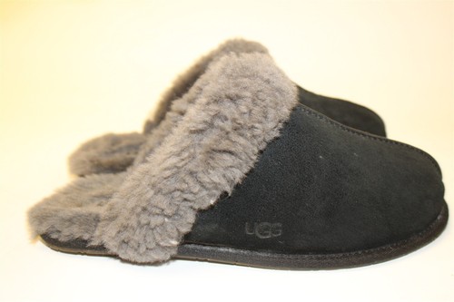 UGG Scuffette II Slippers Womens Size 12 43 Suede Shearling Flat Shoes 1106872 - Picture 6 of 24