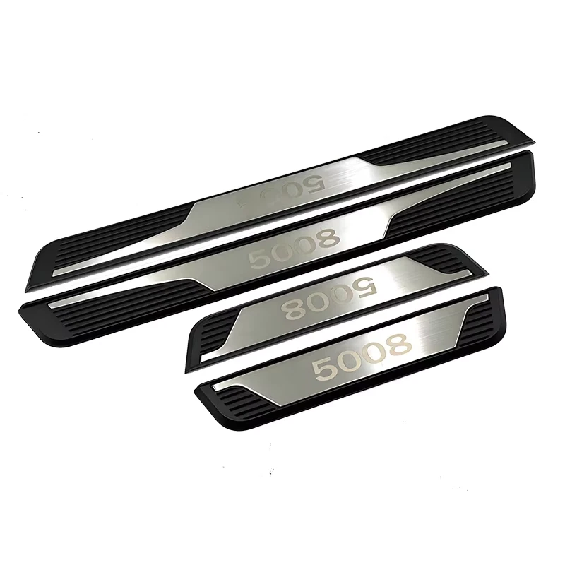 For Peugeot 5008 2016 -2020 Car Accessories Scuff Plate Protector Door Sill Trim - image 4 of 4