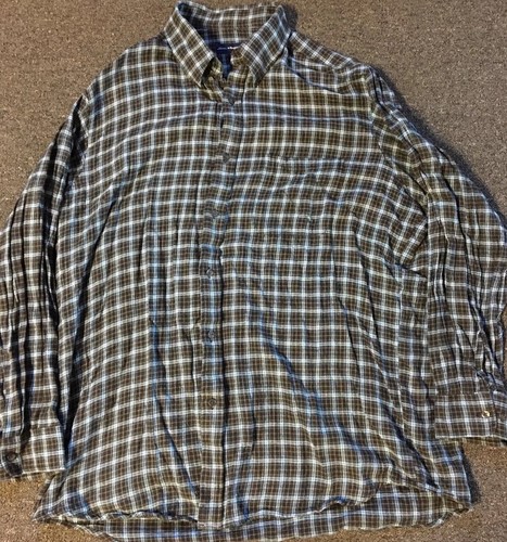 John Ashford Flannel Shirt XXL Blue 