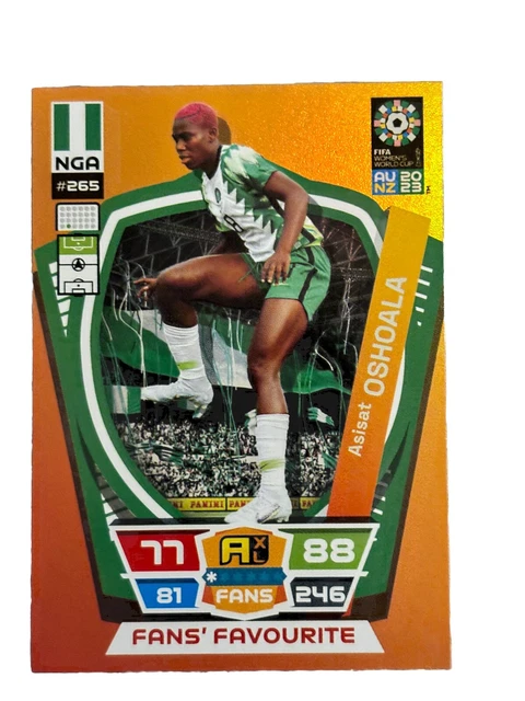 TOP: 2023 Panini FIFA Women’s World Cup Asisat Oshoala Nigeria Card