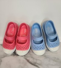 Old Navy Toddler Girls Slip On Rubber Water Shoes Summer Beach Pink/ Blue Sz 6