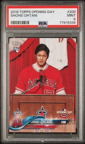 2018 Topps Opening Day Shohei Ohtani RC #200 PSA 9