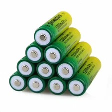 Skywolfeye 14500 Battery 1200mAh 3.7V Rechargeable Cell Batteries USA Lot