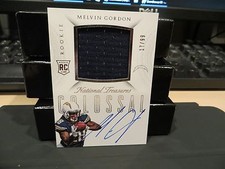 National Treasures Rookie Autograph Jersey Chargers Melvin Gordon 17/99  2015