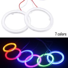 UK - 2PCS Car DRL Fog Headlights COB Angel Eyes Halo Ring LED Light Universal