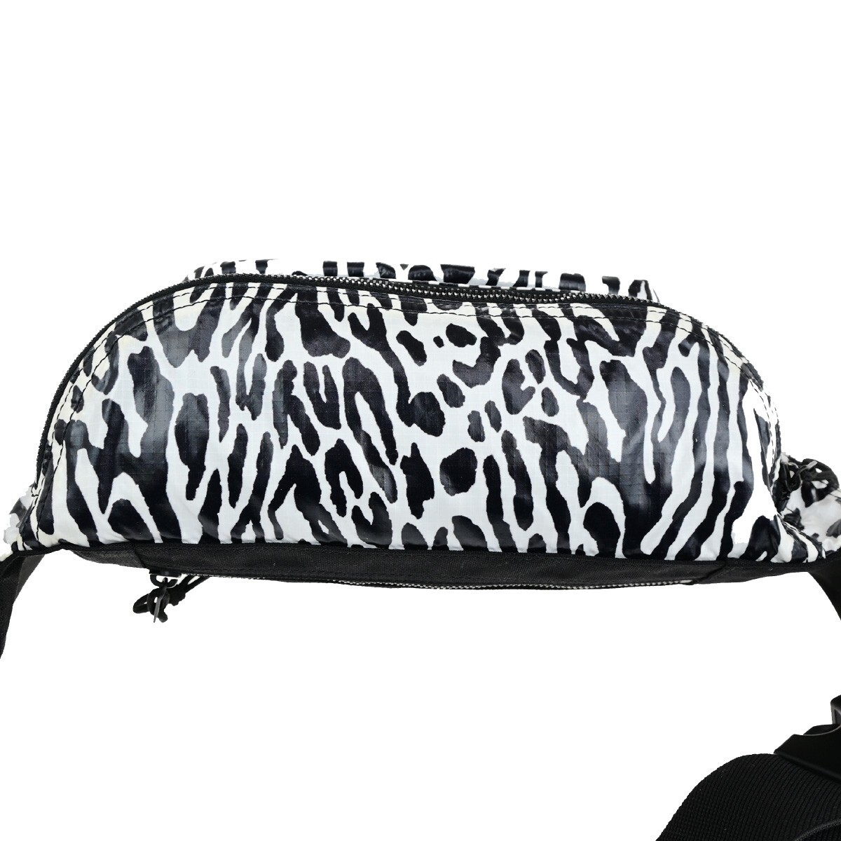 SAINT LAURENT Zebra Print Belt Bum Body Bag Nylon Leather SAINT LAURENT Zebra Print Belt Bum Body Bag Nylon Leather