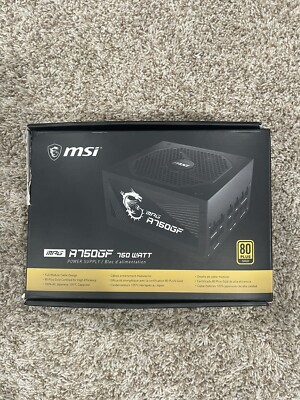 MSI MPG A750GF 750W ATX 80 PLUS GOLD Certified Power Supply