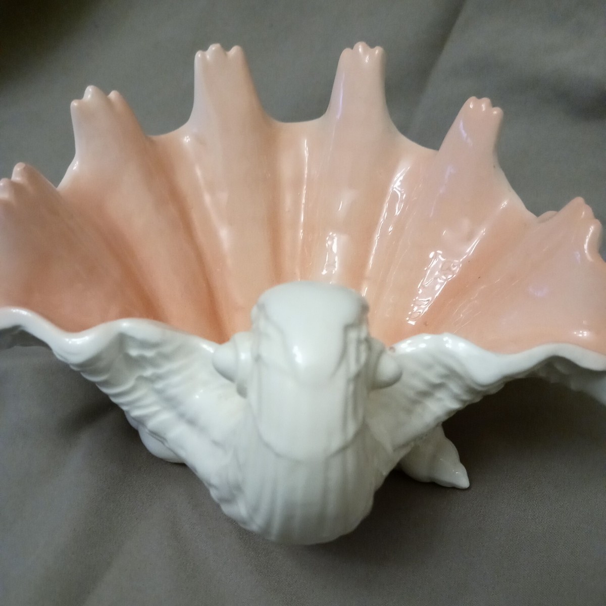 Vintage Fitz & Floyd Ceramic Clam Seashell Bowl Dish w