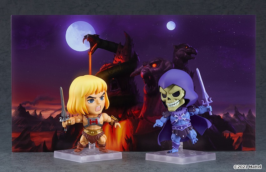 Set 2 Action Figure Nendoroid Masters of the Universe He-Man + Skeletor