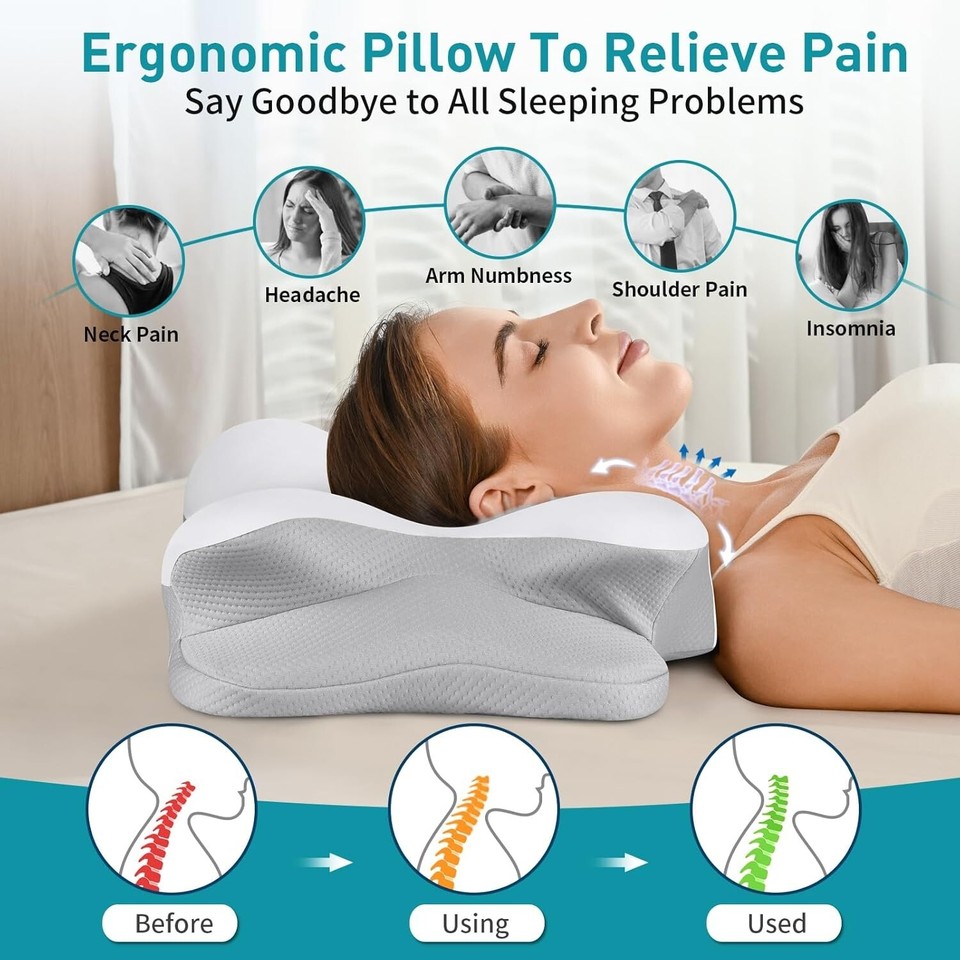 With A Is No Pillow Better For Neck No More Aches Neck Pillow For