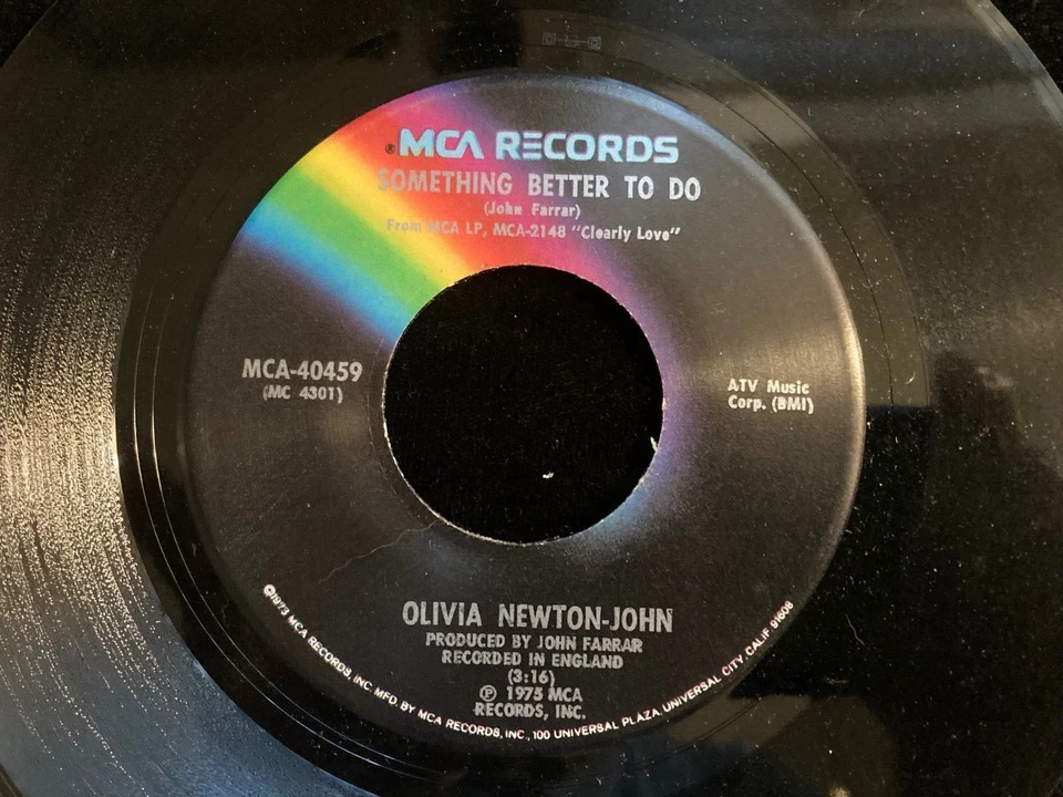 Olivia Newton John Something Better To Do Vinyl 45RPM MCA-40459 1975 EX/VG - Image 2 of 2