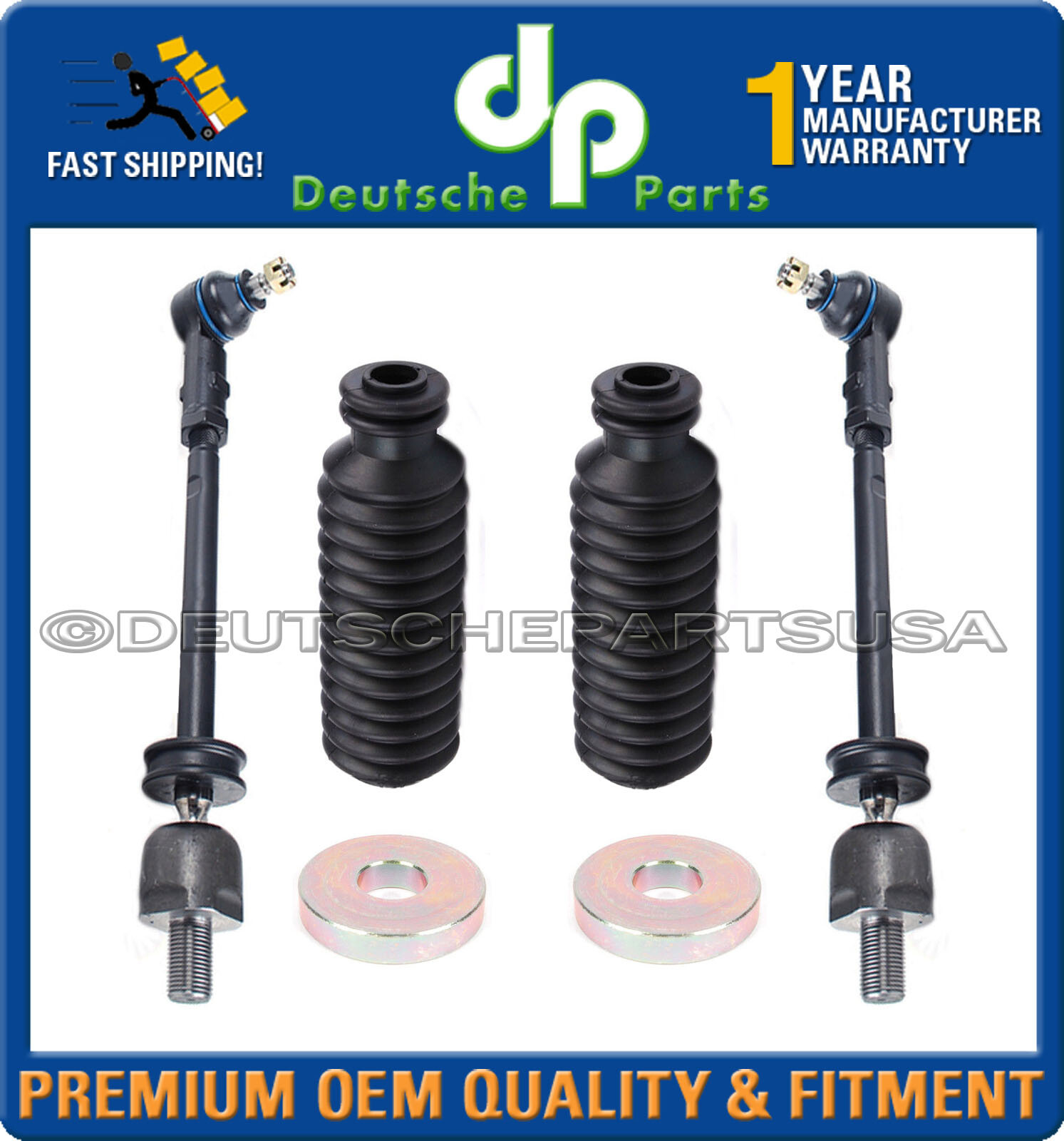 Porsche 911 912 930 Steering Coupling UJoint Assembly + Turbo Tie Rod