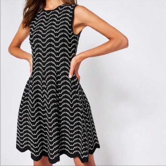 TED BAKERブラックドレス Ted Baker Tabytha Slim Fit Crossover Knit Dress Black 6 (US