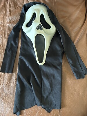 Vintage Scream Ghost Face Mask S9206 Easter Unlimited Fun World Glow In The Dark
