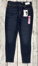 Signature By Levi Strauss Gold Women's Dark Blue Denim Pull-On Skinny Jeans - 6S