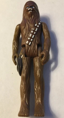 1977 Star Wars Chewbacca Action Figure Kenner DK BROWN POUCH HK COO OFFSET 7