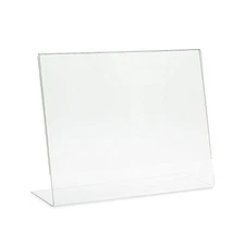 Dazzling Displays 5 Acrylic 11" x 8-1/2" Slanted Sign Holders