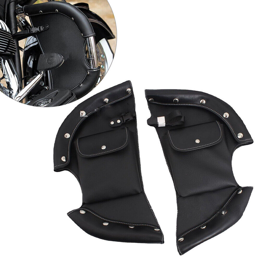 Lower Chap Leg Warmer Wind Deflector For Indian Chief Chieftain Roadmaster Black