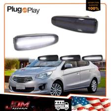 Smoke White LED Side Marker Lights For Mitsubishi Lancer Evo X Mirage 261608990A