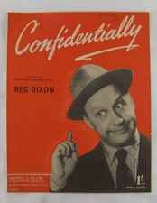 British Sheet Music: Confidentially Reg Dixon 1949