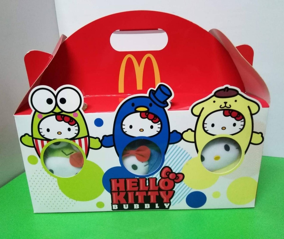 Hello Kitty McDonald's Bubbly World Box Set 6 PCs. Plush Dolls