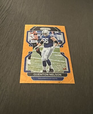 2021 Panini Prizm Orange Lazer Parallel SP #23 QUENTON NELSON