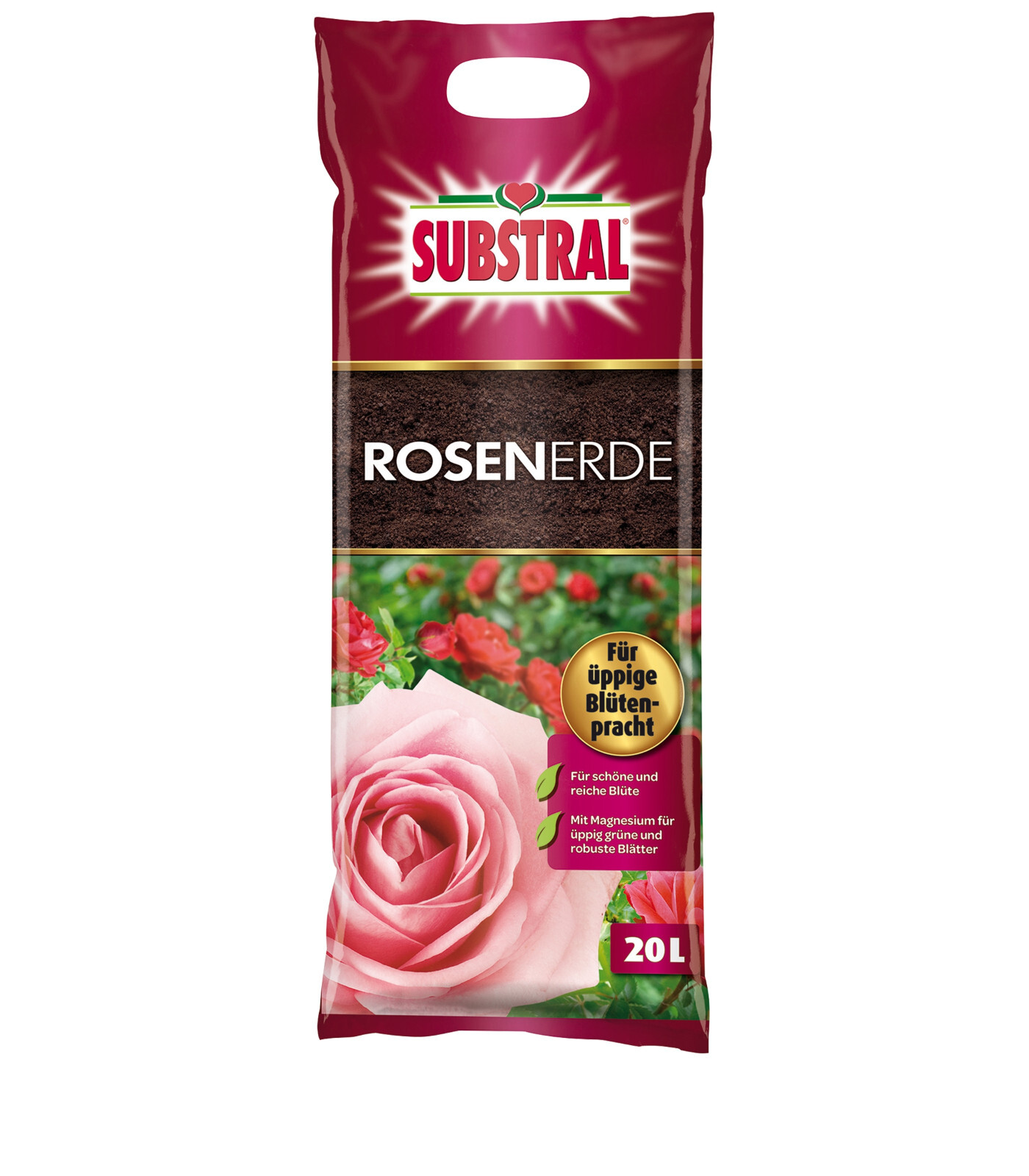 Substral Rosenerde 20l Blumenerde Zierpflanzen Qualitätserde für Rosen