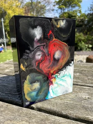 Kosta Boda Signed Art Glass Vase Åsa Jungnelius Abstract Swedish 20cm X 15cm - Image 1 of 4
