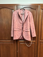 NWT House Of CB Oversized faux Leather blazer Jacket size XS | blush pink 