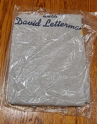 Late Night Show David Letterman Mens Vintage Champion T Shirt Large Gray - Picture 3 of 3