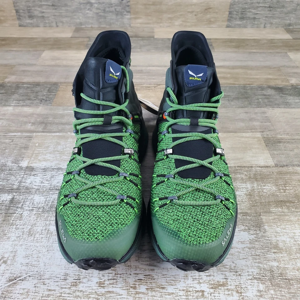 Salewa Dropline Mens Hiking Boots Sz 8.5 Raw Green Pale Frog Lace Up Waterproof - Image 2 of 4