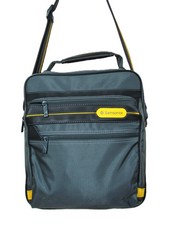 Samsonite Sergeant Messenger Bag grau gelb schwarz Schultergurt Reißverschluss 3 Taschen