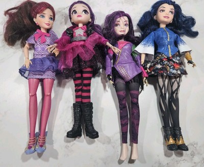LOT OF 4 DISNEY DECENDANT DOLLS 