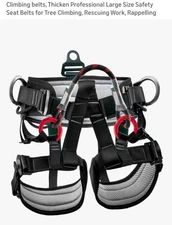 HandAcc Climbing Belt, Thicken Professional Half Body Safety Belt Tree Climbing 