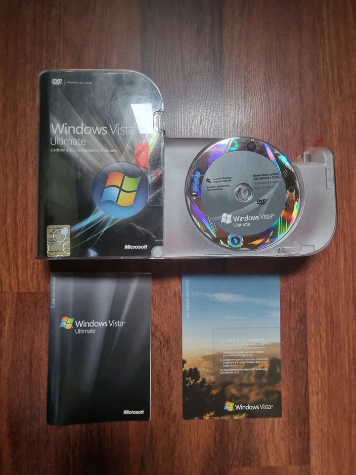 Microsoft Windows Vista Ultimate DVD ITALIANO/ITALIAN 32/64 BITS - Imagen 2 de 4