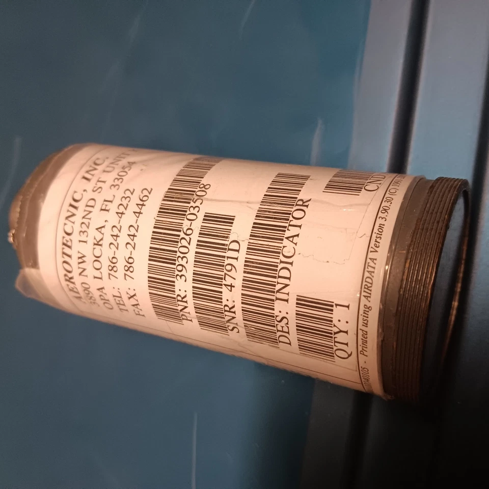 393026-03508 INDICADOR COMBUSTIBLE AVIACIÓN COMO RETIRADO ENVÍO GRATUITO Foto 3 de 4