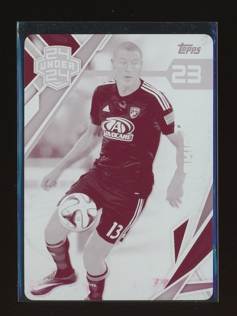 2015 Topps MLS #176 Tesho Akindele MAGENTA DRUCKPLATTE 1/1 FC Dallas