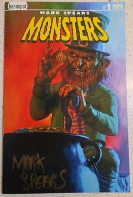  MARK SPEARS MONSTERS #1 4th Print Evil Leprechaun Limited to 450 NM SIGNED  