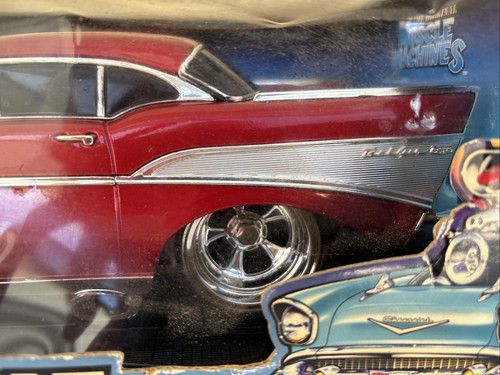 Funline Muscle Machines '57 Chevy 1:18 (Ticket Red) Real Steel Braided Fuel Line - Picture 4 of 9