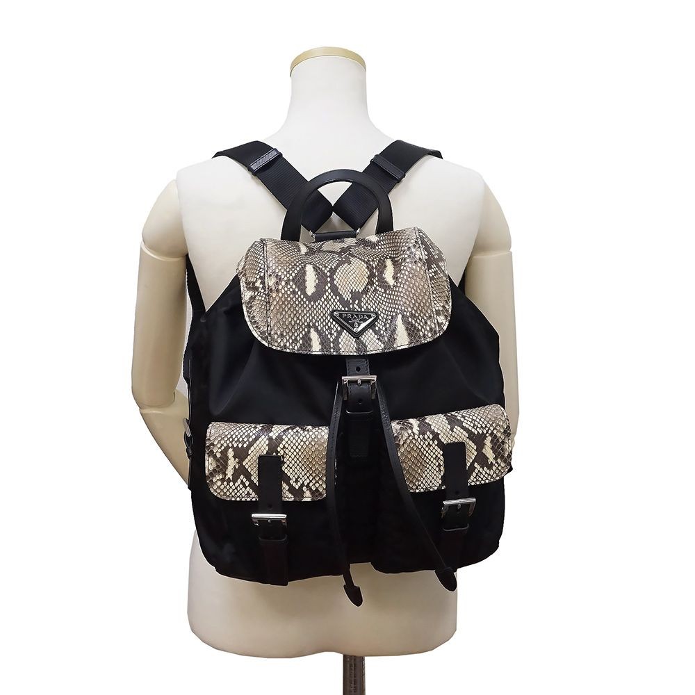 Authentic PRADA Tessuto Nylon Medium Backpack Sna… - image 10