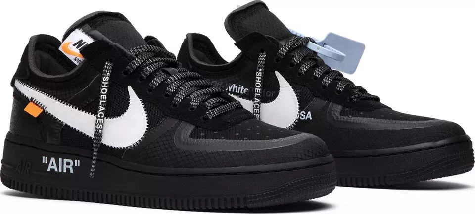 OFF WHITE X NIKE [AO4606 001] Nike Air Force 1 Low Uomo 'Off White Nero Bianco'
