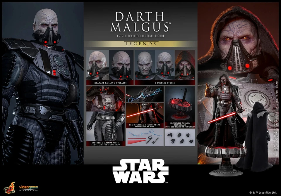 Hot Toys VGM70 Star Wars Darth Malgus 1/6th Scale Figure , UK shipping - Image 4 of 4